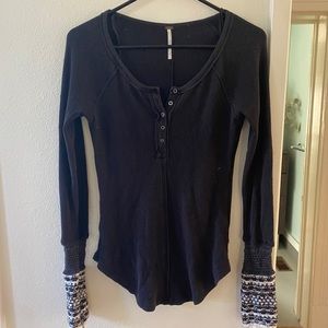 Free people long sleeve shirt